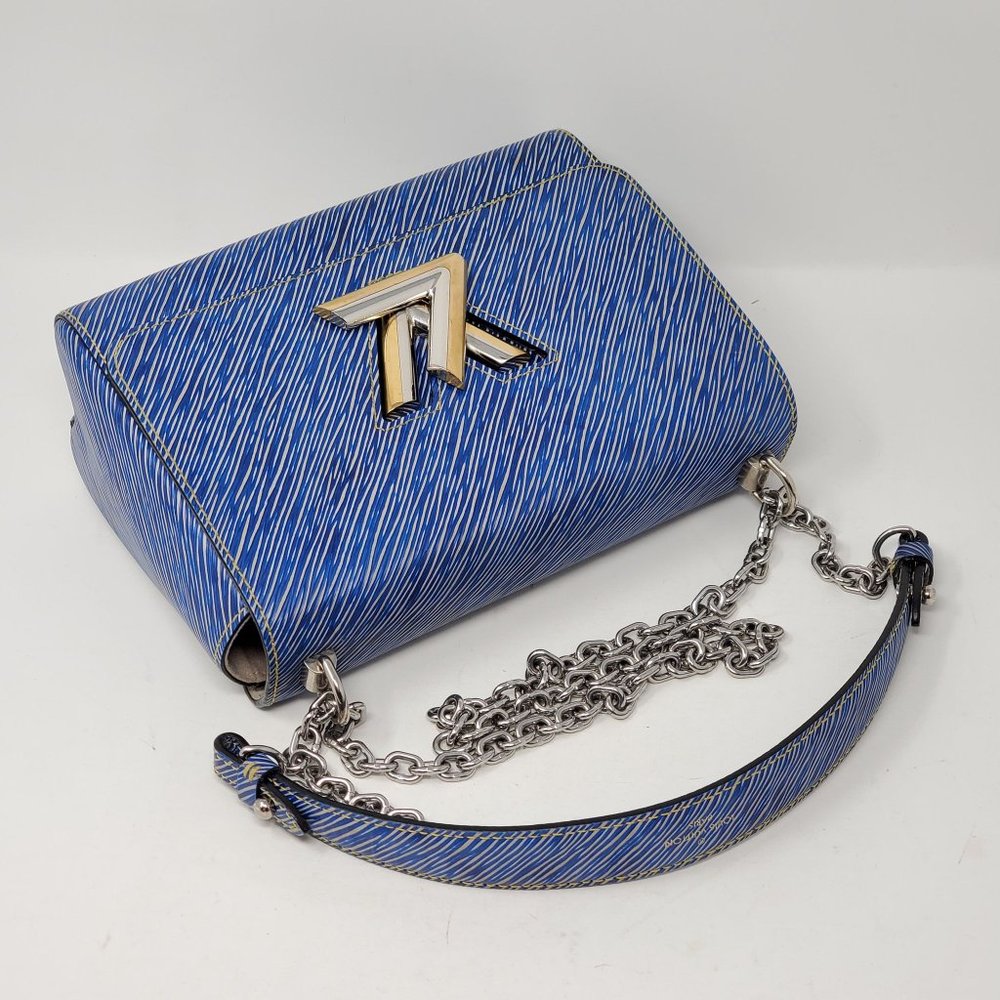 Louis Vuitton Twist MM Blue Denim Epi Leather Bag - Picture 6 of 16